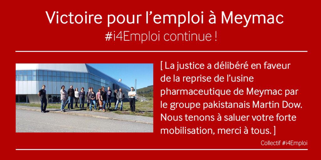 FlashTweet's tweet photo. [#CP] Victoire pour l'emploi à #Meymac ! #i4Emploi continue  https://t.co/iV5Uyvv0Jy https://t.co/G5JXfweV3M https://t.co/GsLbaUHWyl