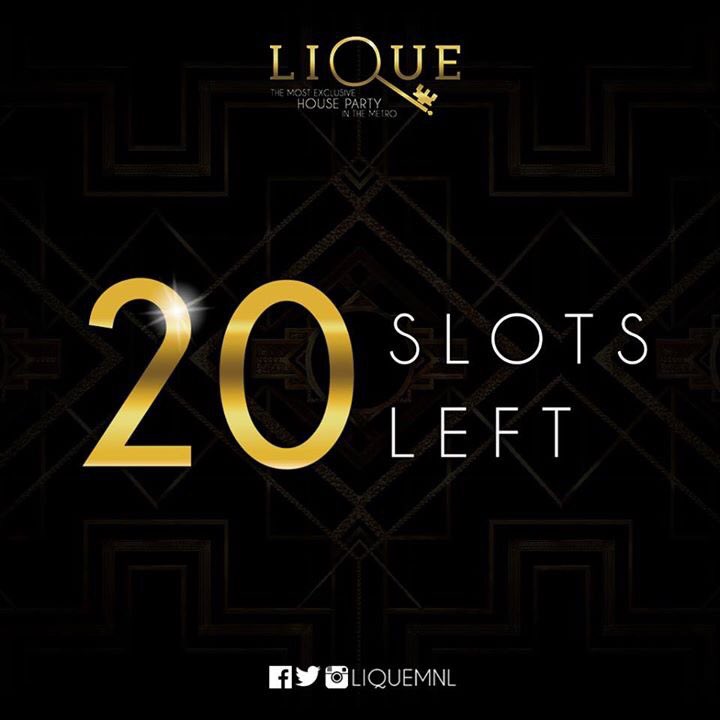 LIQUEMNL's tweet photo. 20 SLOTS LEFT and our guestlist will be full!
WALK-INS WILL NOT BE ALLOWED ENTRY.

#LIQUEMNL https://t.co/27VxkUYsc3