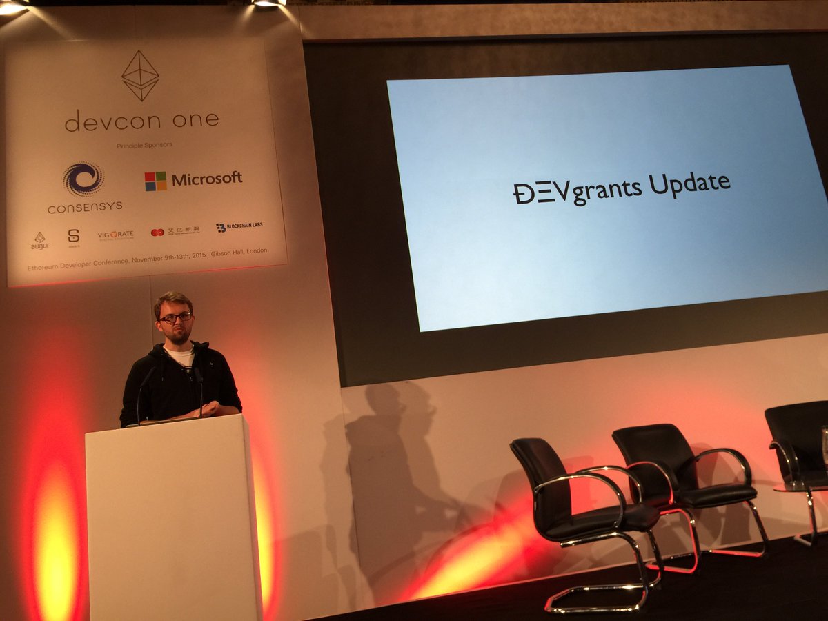ethereum's tweet image. Wendel Davis gives us a update on the Ethereum DEVgrants program including $100000 added to the fund by @Omise!