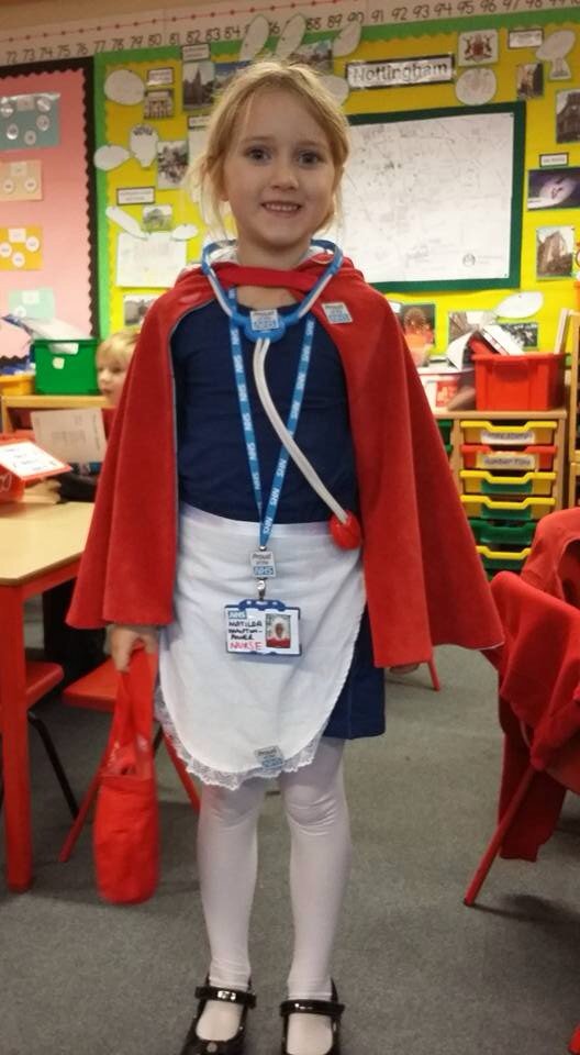 Orlando_Hampton's tweet photo. It's Hero's day for #childreninneed at daughters school @wenurses @Scr1v @NursingTimes @studentNT #loveourlearners https://t.co/Ole1FrRpQl