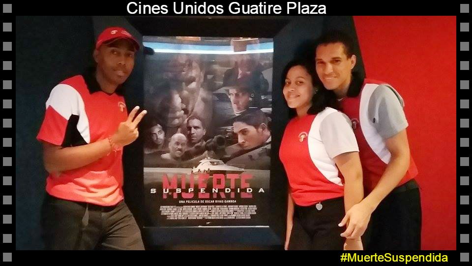 JoniMusica's tweet photo. Con mi compañeros de @CinesUnidos #CinesunidosGuatirePlaza Te invitamos a ver @MuerteSus  de @oscarivasgamboa https://t.co/oDPw4jkLCv