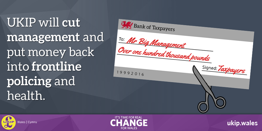 UKIPWales's tweet photo. UKIP pledges to cut management and put money back into frontline policing and health https://t.co/eYQzt1bijc https://t.co/fc0p4D58O9