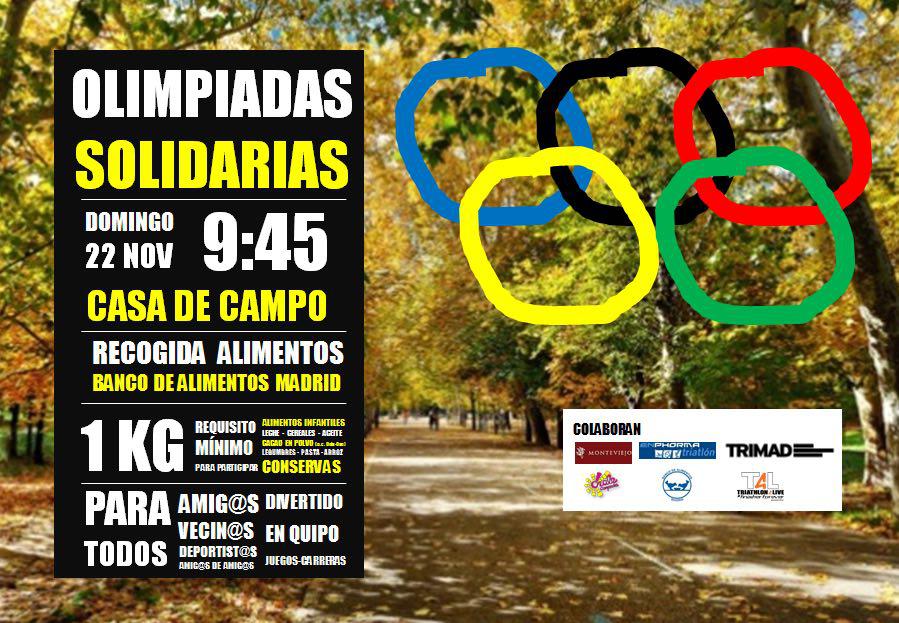 TRIMAD_'s tweet photo. ¡Llegan Las Olimpiadas Solidarias! @TRIMAD_  @ENPHORMATRIATLO @triatlon4live @OraleCompadre @GranRecogidaMad https://t.co/1imNVOPBGY