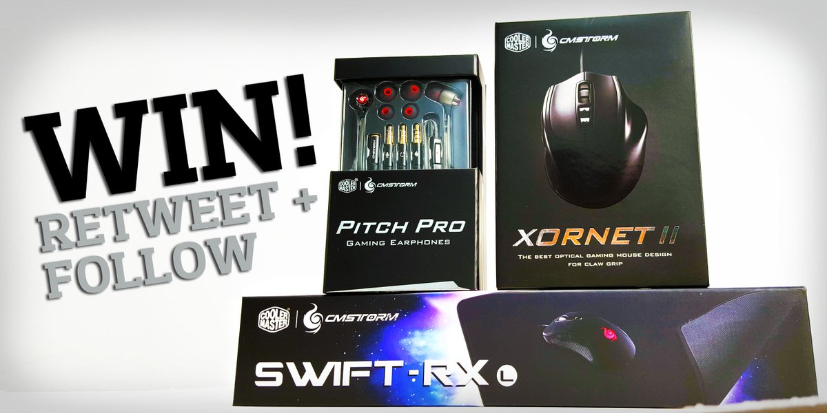 CoolerMaster's tweet image. We're giving away a Pitch Pro + Xornet II + SWIFT RX L in this weekend's global giveaway! RT + Follow to enter!
