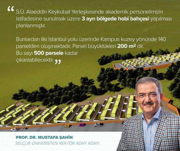 profdrmsahin's tweet photo. Selçuk Üniversitesi akademik personeline hobi bahçesi fırsatı. #selçuküniversitesi #hobibahçesi https://t.co/Auu6EVXEq5