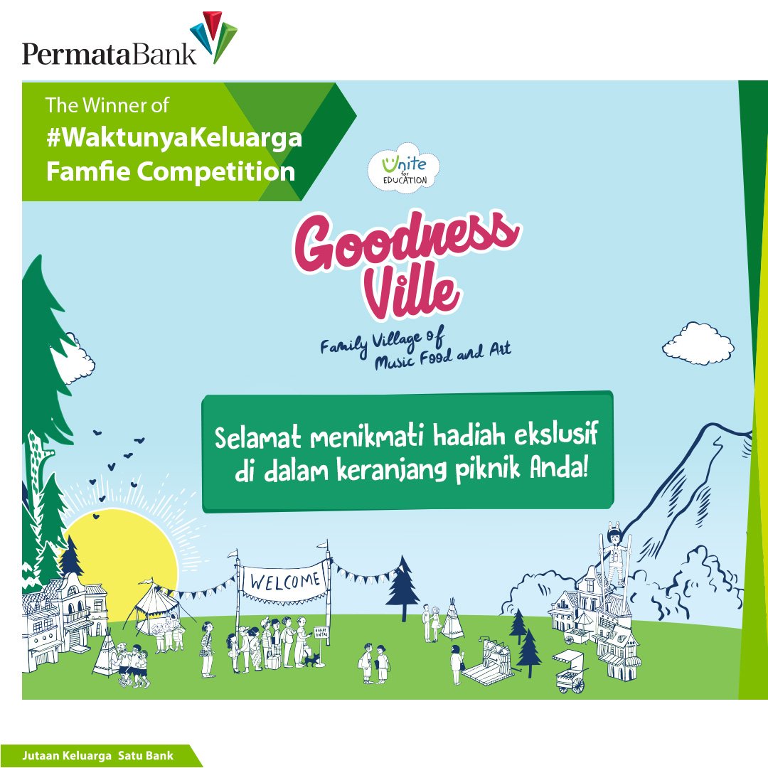PermataBank's tweet photo. Selamat ya! Tunggu konfirmasi selanjutnya dari kami. :)
#WaktunyaKeluarga #GoodnessVille https://t.co/yd6sxOfKL0