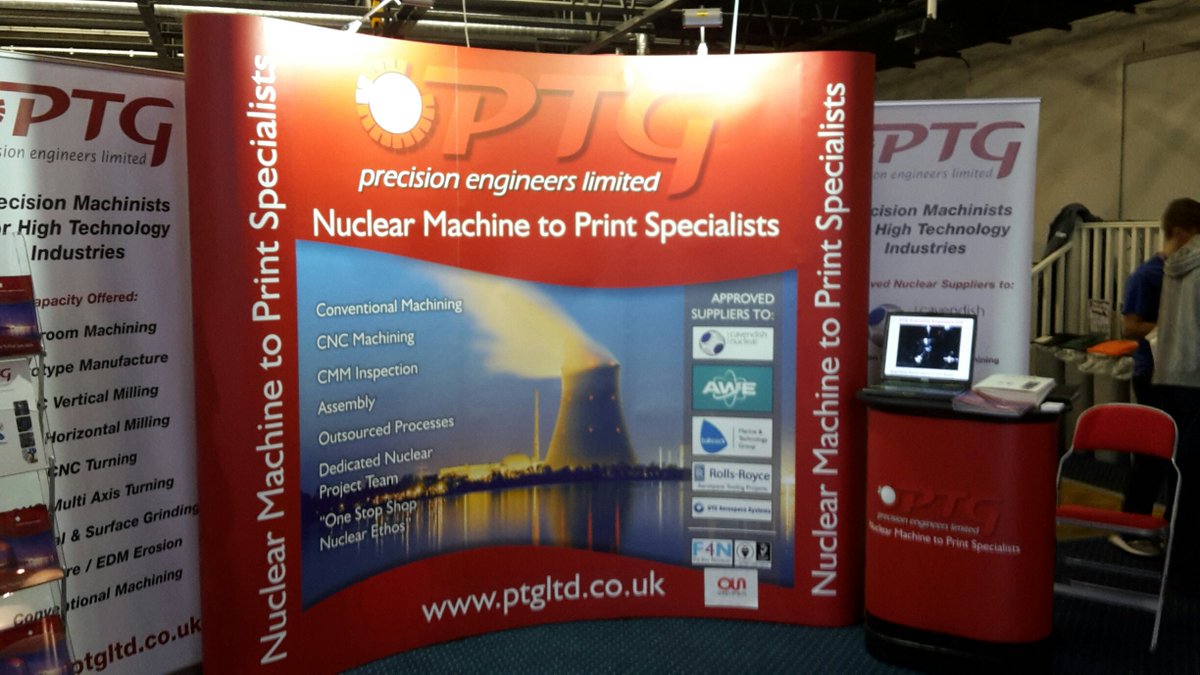 PTGPrecision's tweet image. A picture of our stand from Thursdays successful event @SellafieldLtd #Engineering @NSA_Nuclear