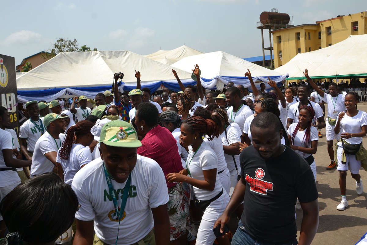 FirstBankngr's tweet photo. It is all fun at the Lagos State Orientation Camp, Iyana Ipaja. #FirstCorper https://t.co/yWpRrNgI21