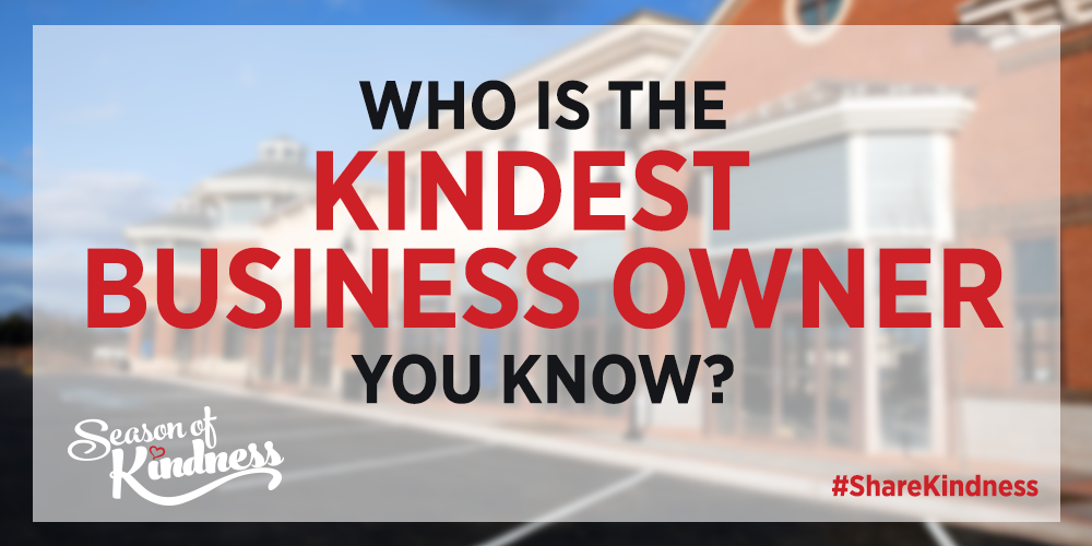 CNBC's tweet image. It&apos;s World Kindness Day! Is there a business that makes your day great? Tell us! #ShareKindness