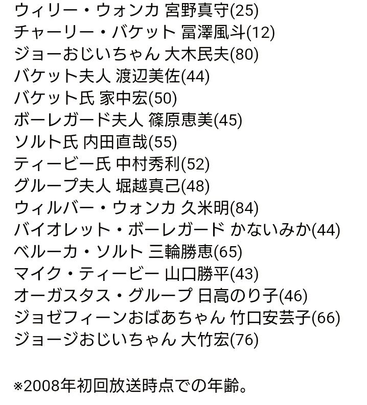 チャーリーとチョコレート工場 声優 חיפוש טוויטר