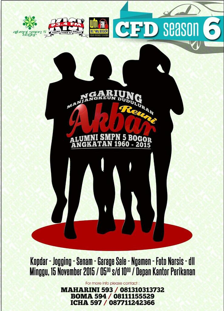 Ngariung Manjangkeun Duduluran Alumni SMPN 5 Bogor . Reuni Akbar (1960 - 2015)