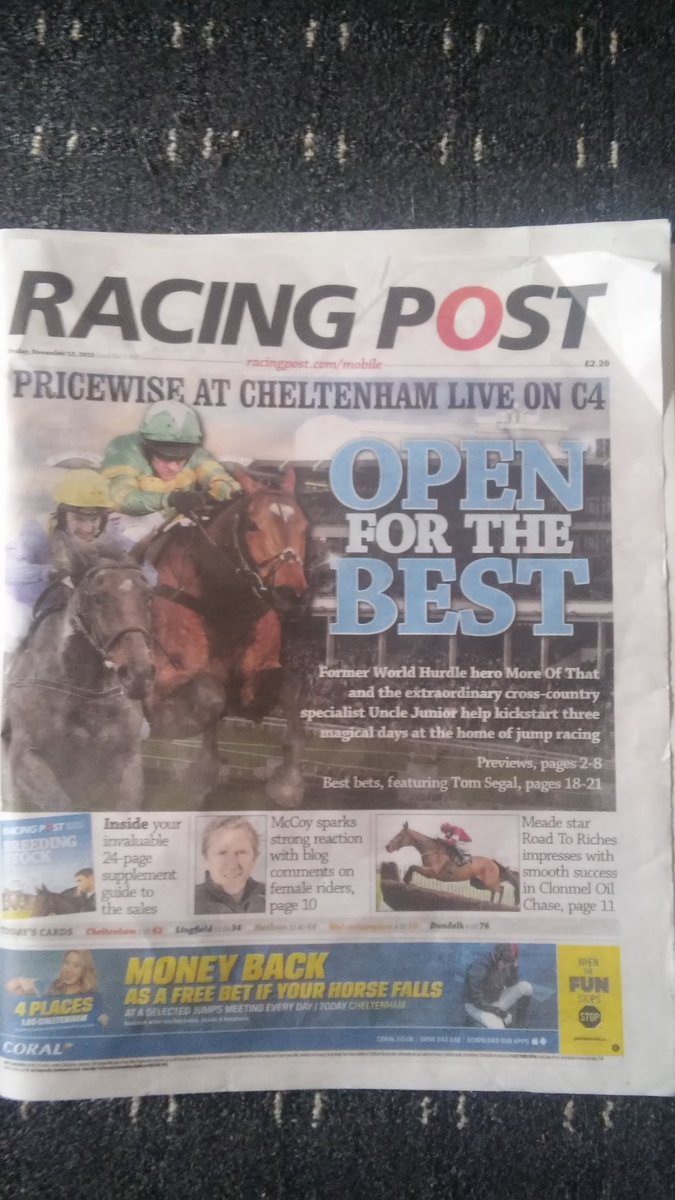 geakej's tweet photo. Ready for the open @CheltenhamRaces Too excited! #Lovethejumps https://t.co/QrBQrxcT11
