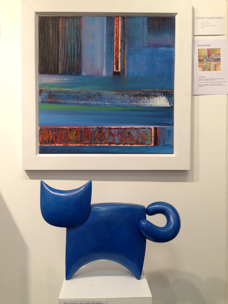 Thanks @steve_sculpture 'C@' is looking good! @arteineuropa #EdinburghArtFair