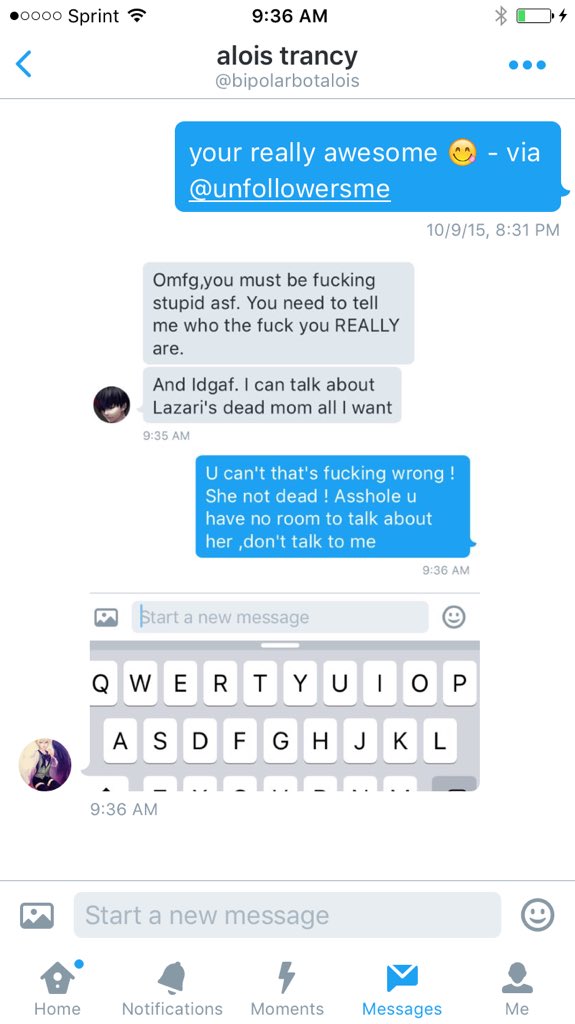 _Thatawkwardboy's tweet image. Wtf is his problem ,_, who talk about ppl dead mothers ....