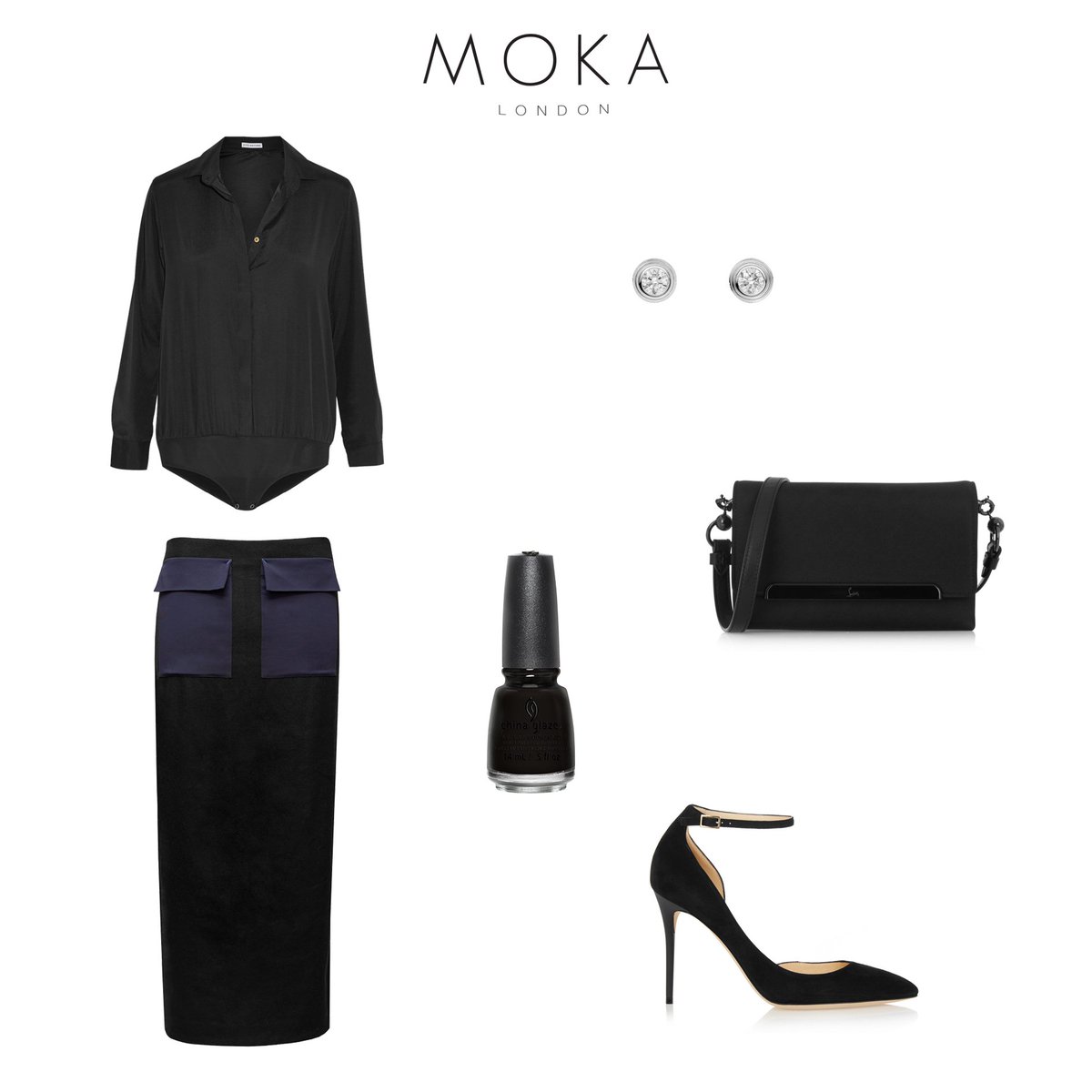 Outfit idea for the weekend courtesy of Moka London • Buy our Maxi Skirt online at mokalondon.co.uk