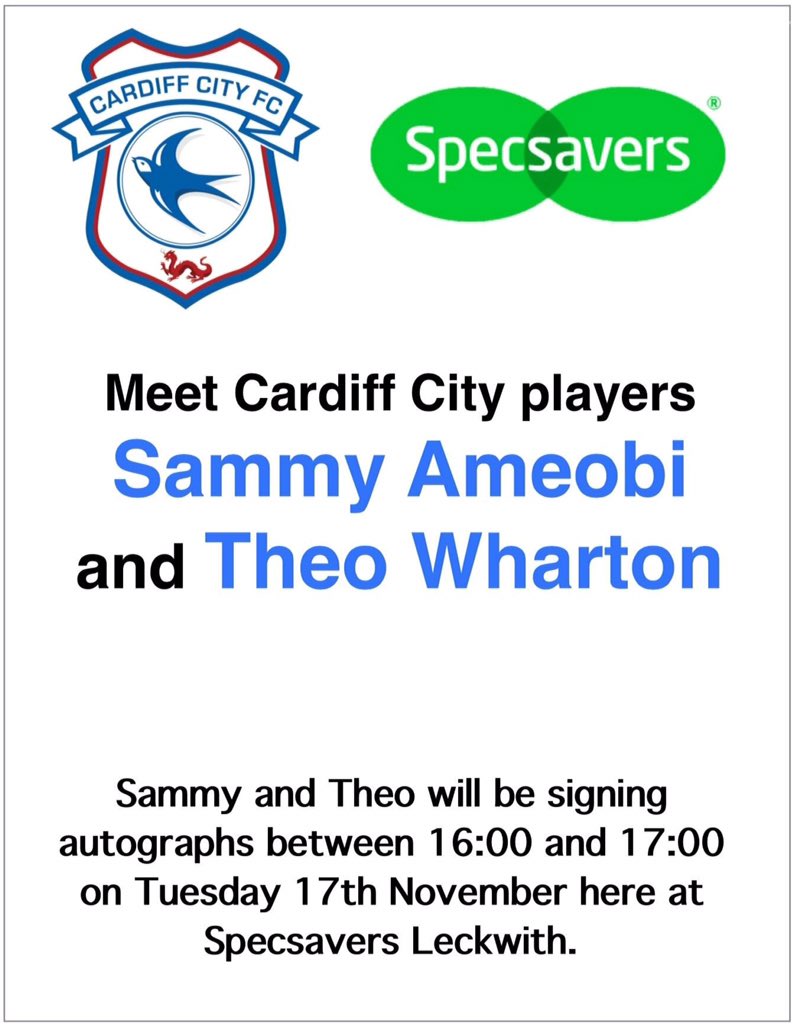 Come on down and meet the players at our store in Leckwith