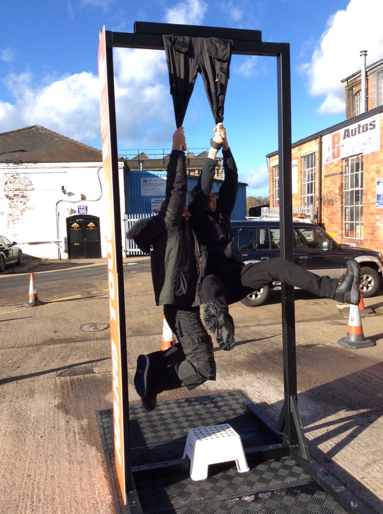 scruffsworkwear's tweet photo. Twice as #SCRUFFSENOUGH on the Scruffs Hang Tough Challenge at @AlltoolsLtd in #Worcester https://t.co/lzMlqlfJw3
