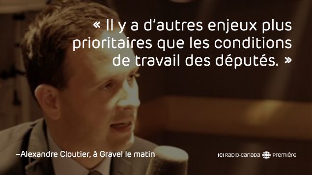 gravelmatin's tweet photo. Hausse de salaire des députés : "Pas le bon moment" selon @alexcloutier, #entrevue >> https://t.co/aESopq7CQY https://t.co/anivc2kiFp