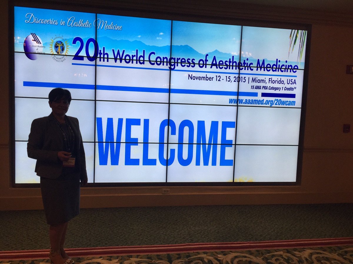 Dra_Almenares's tweet photo. Esta semana estamos de Congreso a #Miami
#AAAMED #MedicinaEstética #20thannualWorldCongressofAestheticMedicine https://t.co/livpniVe91