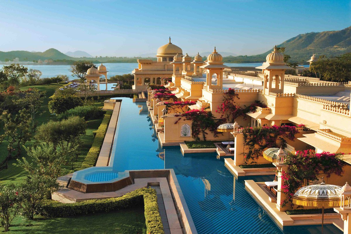 cntraveller's tweet photo. Pool of the day: The Oberoi Udaivilas, Udaipur 
https://t.co/amlLhp10sg https://t.co/unVnYcwFpK