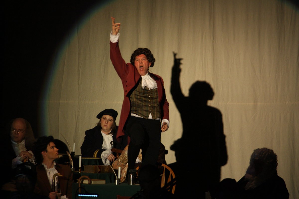 Or haven't y'heard? See Ken Schwartz from @inajamsr perform. Tonite @ 7:30 and tom. @ 2 &amp; 7:30 in <a href="/ArenaFair/">Arena Fair Theatre</a> 1776.