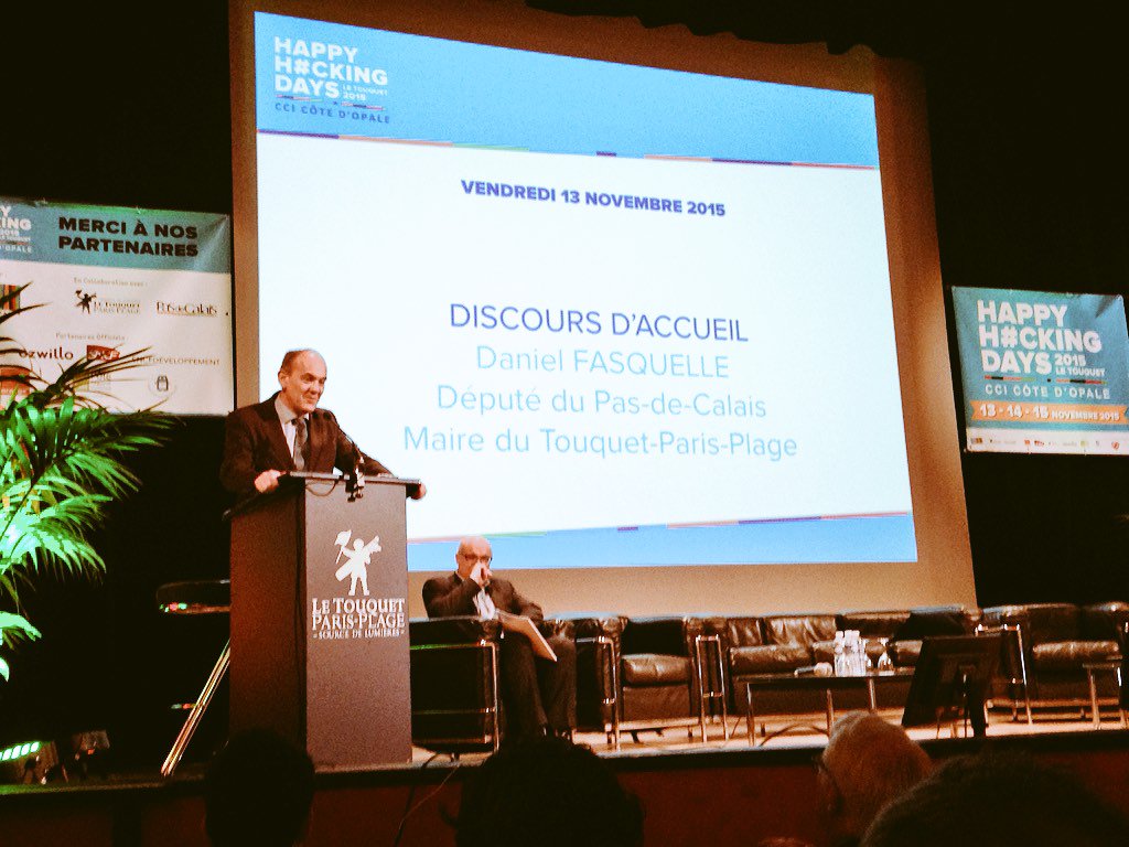 jdhestin's tweet photo. @DFasquelle inaugure le 1er #hackathon en #cotedopale au #touquetparisplage. Les #happyhackingdays sont lancés #hhd https://t.co/iHE0tMuguB