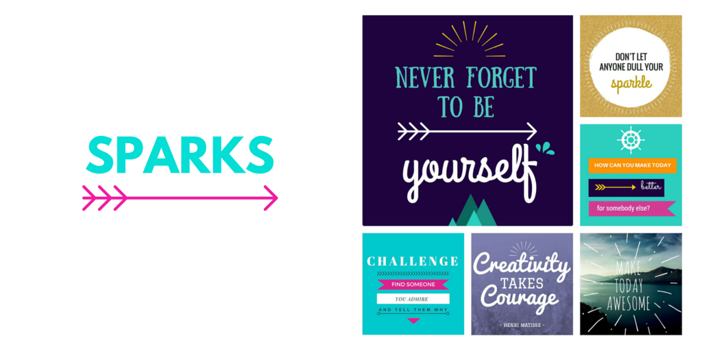 Callinote's tweet image. Every Callinote journaling kit comes with *sparks* - positive trading cards for girls! ow.ly/UneY6