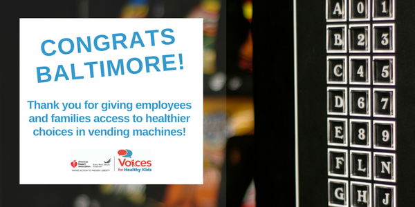 thefoodtrust's tweet photo. #CongratsBaltimore! Families now have access to “healthy vending” in the city! https://t.co/leVorijGsR @Voices4HK https://t.co/S6UIr2bYTw