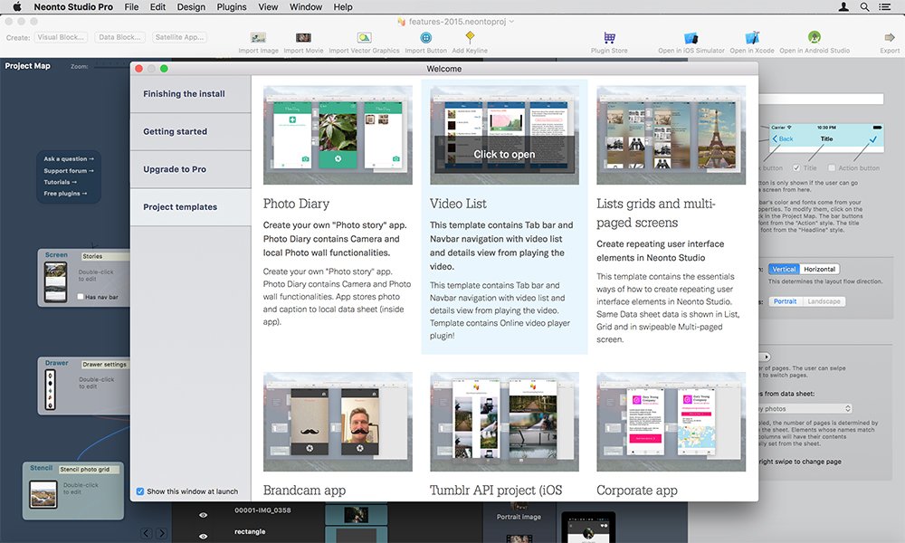 NeontoStudio's tweet image. We've added six new app project templates to play with! #prototypingtools #uxdesign blog.neonto.com/2015/11/13/int…