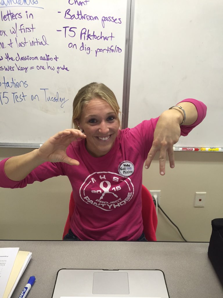 cell___membrane's tweet photo. Coach Cheznee is on board with cell membrane💙 #mhsorganelle2015 https://t.co/2vA0sTkR4W