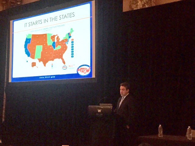 GOPLegislators's tweet photo. At RLCC mtg, @RSLC political director walks through what happened on #ElectionDay2015 when #GOP kept 69/99 chambers https://t.co/ih9K2ki8Dj