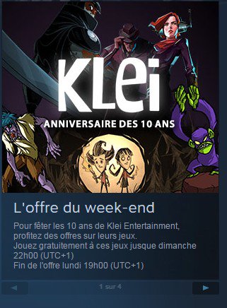 InisMess's tweet image. Offre Steam du week-end pour ceux qui veulent tester Don't Starve, Crypt of the NecroDancer, Mark of the Ninja,...