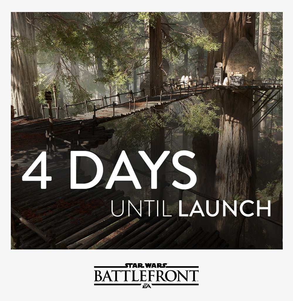 EAStarWars's tweet image. Only four days to go. #StarWarsBattlefront