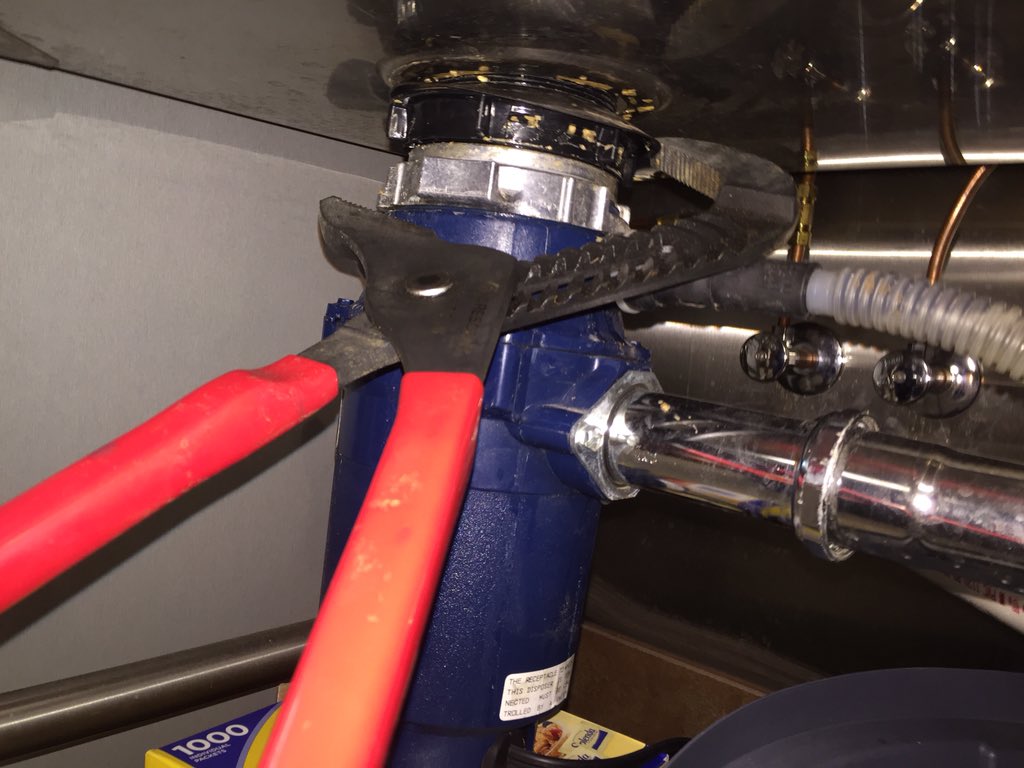 CCAToolBox's tweet photo. Got the #bigchannellockpliers out for this beast. A leaky drain is only good outside. #plumbersputty is not silly https://t.co/ooLBXna8VZ