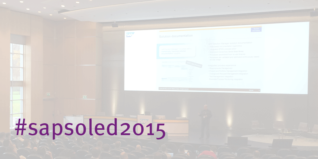 _BIT_Group's tweet photo. #solman 7.2 sowie #Mango standen im Fokus! Unser #sapsoled2015 Bericht: https://t.co/QUakeiSbCc @SAPdach @SAP_AGS https://t.co/7NAc2H1S5z
