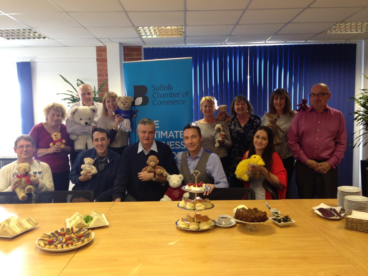 ETIPGrant's tweet photo. ETIP teddies joining the Chamber for a lovely Cream Tea. All in aid of Children in Need :-)
#childreninneed #donate https://t.co/nTVRpKp6oo
