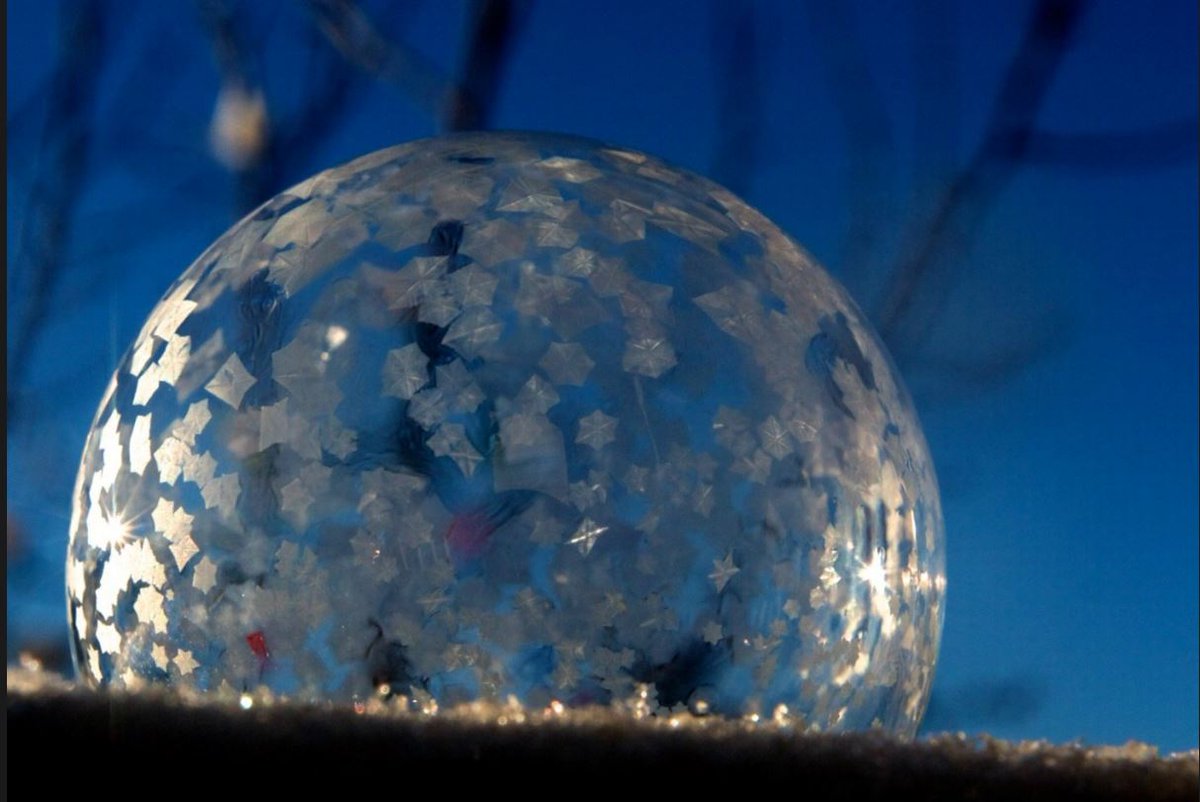 CBCMorningLive's tweet photo. Looking for a sub-zero science project? A Calgary man shows how to make frozen bubbles! https://t.co/zBLUTIgO4i https://t.co/XDeTDOS30H