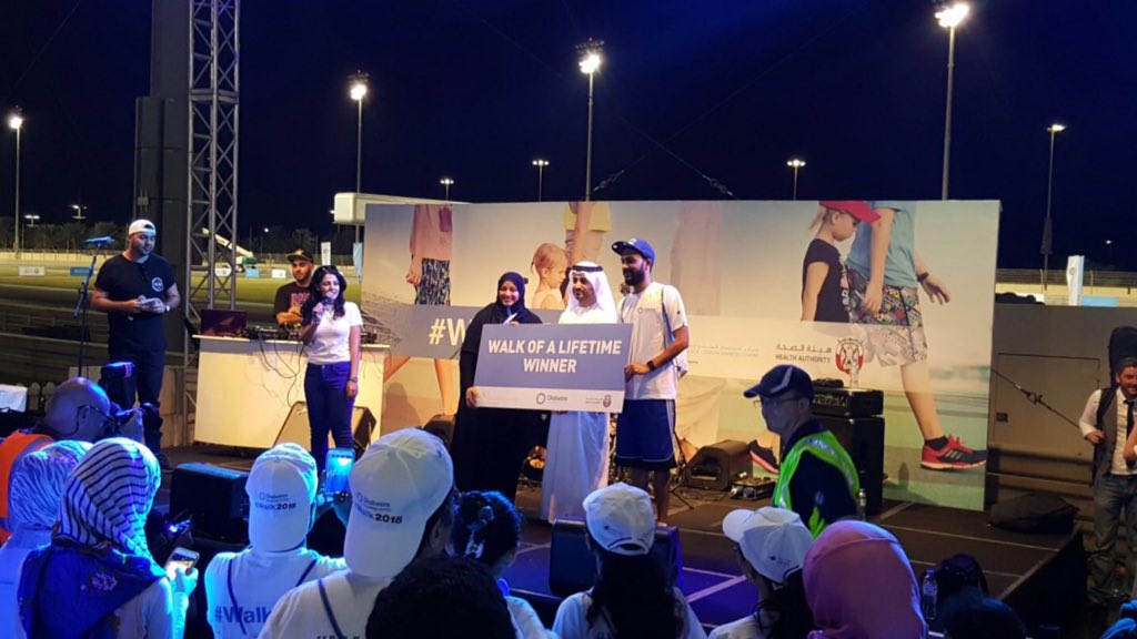 ICLDEC's tweet photo. Congratulations. #WalkOfALifeTimeWinner #walk2015 #WalkWithMeUAE https://t.co/OtEZ4YNoQv