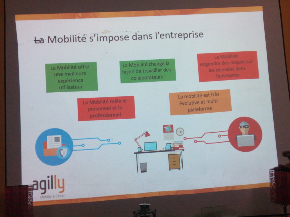 SuperPolus's tweet photo. En ce moment à la présentation de #AgillyMobility, solution de #Mobilité et de #cloud. #Agilly2015 @AgillyMobility https://t.co/1ONR4BAxMZ
