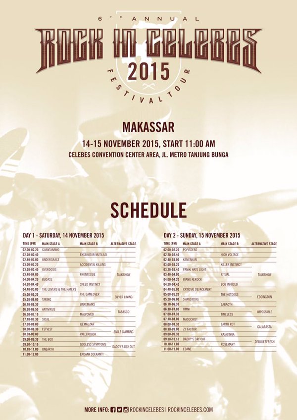 Touchdown Makassar!! Check schedule <a href="/RockInCelebes/">ROCK IN CELEBES</a> Siapkan Energi Daeng! Kami ada dihari ke 2 \imp/ #RICfest2015