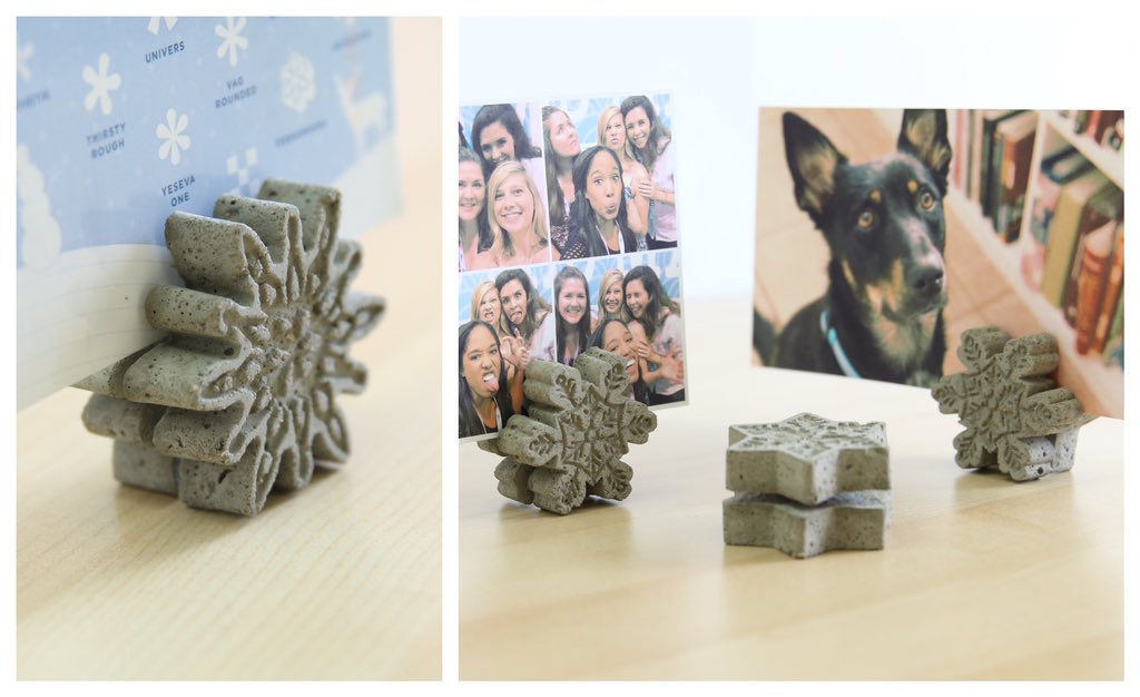 sea_lemon's tweet photo. Display pics with cool #DIY holders made from cement + magnets! ❄️ Tutorial at https://t.co/mG4lgmwx3S @HGTVHandmade https://t.co/PzmKgB0yir