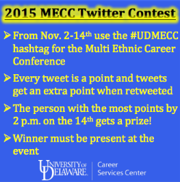 UDcareers's tweet photo. Our Twitter contest ends TOMORROW at 2pm- keep using the #UDMECC hashtag & be present tomorrow for a chance to win! https://t.co/zJhkK18f4z