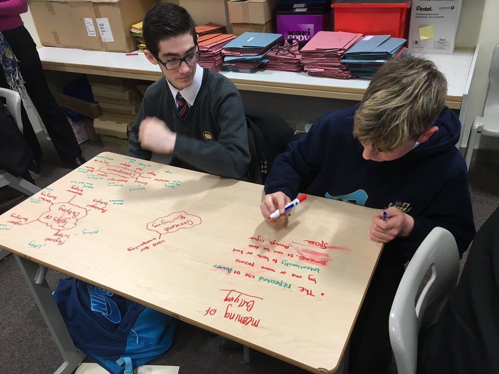 ModelPublicServ's tweet image. Educational graffiti for anti bullying week in llw/public services today. "what bullying means to me"