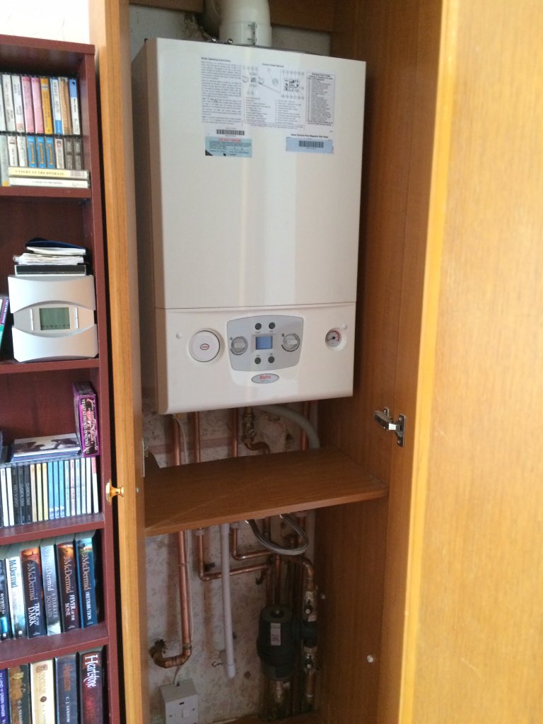 heating_medic's tweet photo. Replacement boiler concealed within a wardrobe. https://t.co/00fTtblTlZ