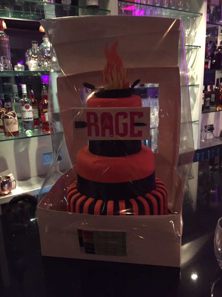 WeLoveTown's tweet photo. At the opening night of @RageRestaurant check out the cake! https://t.co/zZ0BfPt7H6