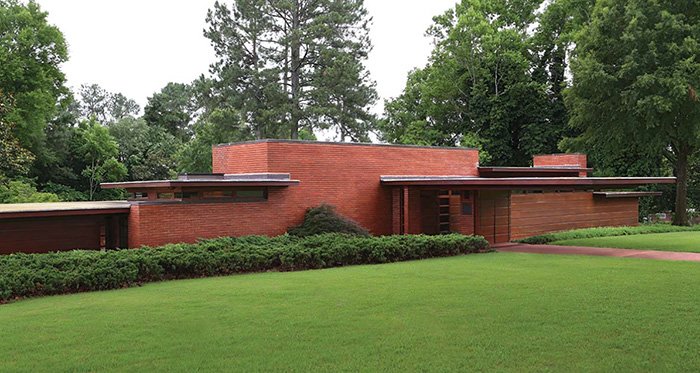 gardenandgun's tweet photo. One of Frank Lloyd Wright’s most famous Southern designs turns 75 this year. https://t.co/CE7aNeQsBm https://t.co/exwz7IioFX