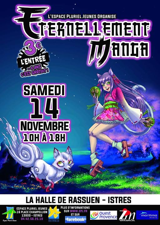 Eternellement Manga c'est ce samedi 14 novembre à la Halle de Rassuen !!! A ne rater sous aucun prétexte !