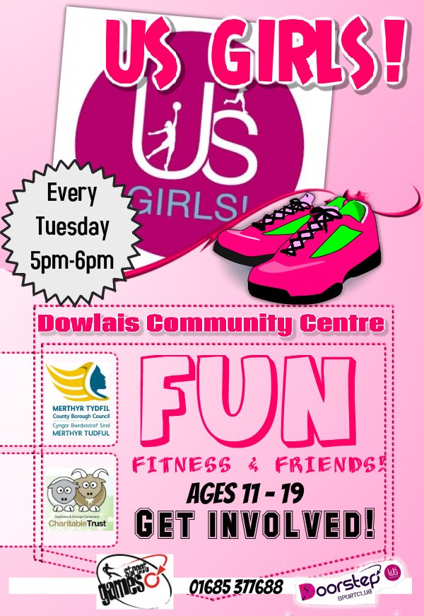 #FREE girls group every Tuesday <a href="/DowlaisCentre/">Dowlais Community C</a> shirts, bags &amp; water bottles provided! <a href="/WeLoveMerthyr/">We Love Merthyr</a> @MerthyrCBC