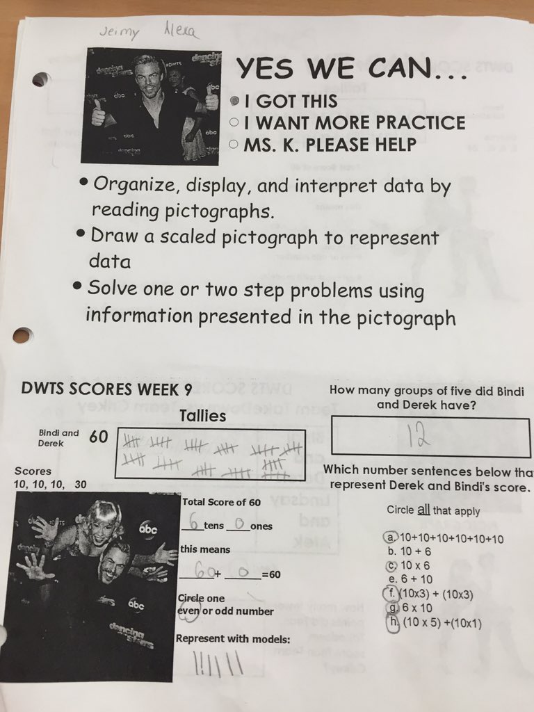 MrsStefanik's tweet image. #DWTSMath @derekhough @BindiIrwin @alekskarlatos @lindsayarnold PICTOGRAPH compare week 9 @_mparker3 @HopeLMcGuire