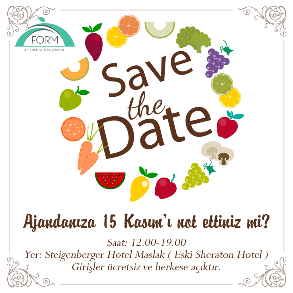 Form_Beslenme's tweet photo. Ajandanıza 15 Kasım’ı not ettiniz mi?!https://t.co/wDmOArxH05 
#FormBeslenme #SteigenbergerHotel #BloggerBazaar7 https://t.co/OofBYR7TSm
